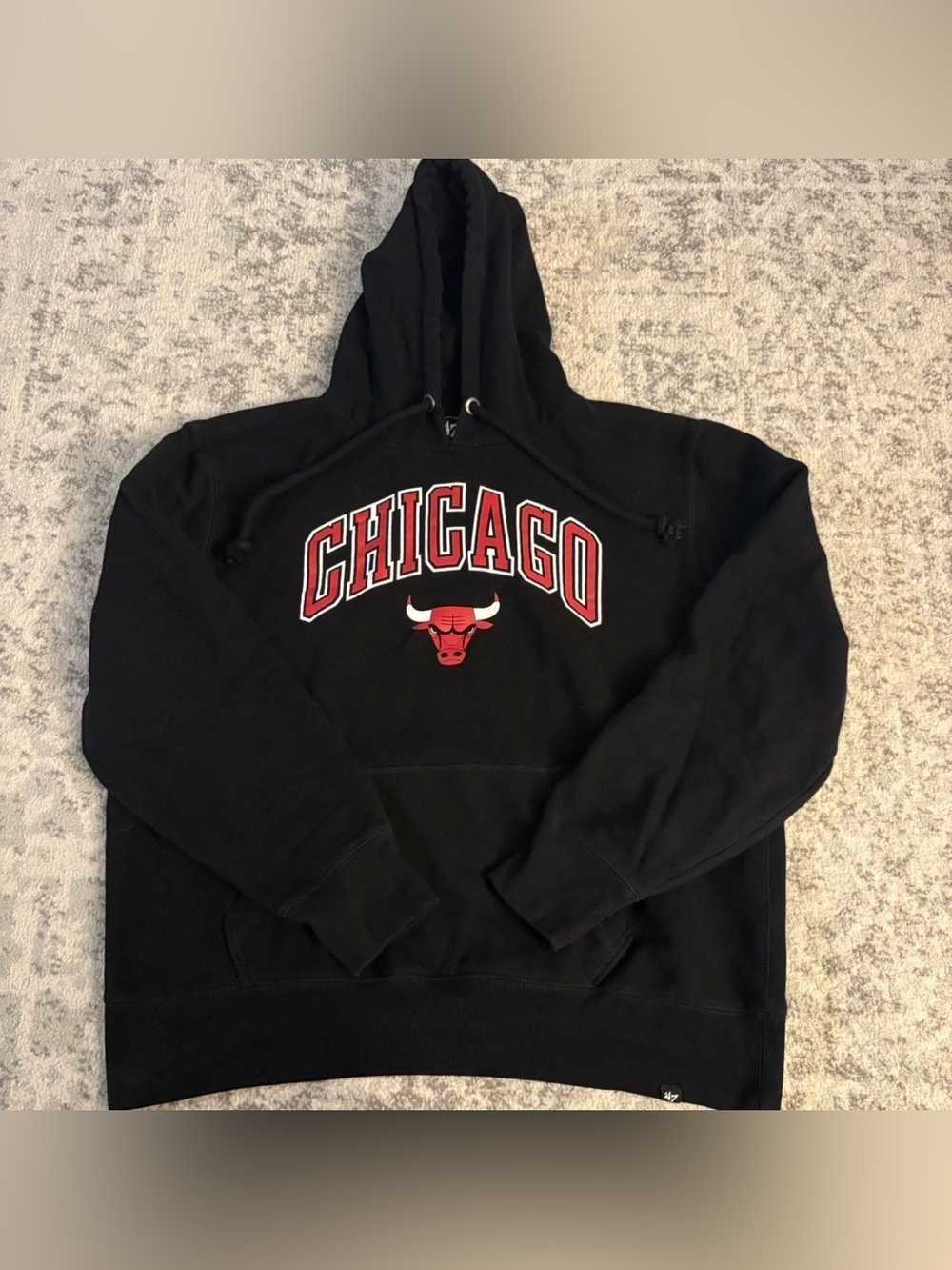 Men’s XL 47 Brand Chicago Bulls Black Hoodie